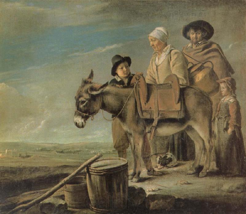 Louis Le Nain The Milkwoman-s Family Norge oil painting art